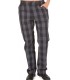 Pantalón 7772 estampado. Media cintura elástica. Cuadro negros. Garys, cuadros negros