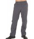 Pantalón 7772 estampado. Media cintura elástica. Cuadro raya blancas. Garys, rayas blancas