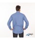 Camisa 2952 manga larga de hombre. REDLINE. Azulina espalda. Garys