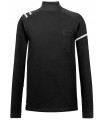Polo 4824 de Manga larga y cuello asimetrico color negro. Monza