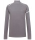Polo 4824 de Manga larga y cuello asimetrico color gris. Monza