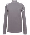 Polo 4824 de Manga larga y cuello asimetrico color gris. Monza