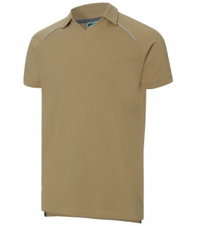 Polo piqué 3016. Manga corta color beige. Monza