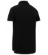 Polo piqué 3016. Manga corta color negro espalda. Monza