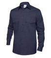 Camisa 2016 Manga larga color marino. Bolsillos en pecho. Monza