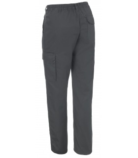 Pantalón 4813 forrado con polar color gris trasero. Monza