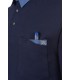 Polo 4825 interlock. Manga larga. Cuello camisero detalle bolsillo. Monza