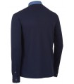 Polo 4825 interlock. Manga larga. Cuello camisero espalda. Monza