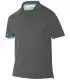 Polo 3017 Manga corta. Cuello camisero gris. Monza