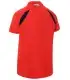 Polo Piqué 3018. Manga corta color rojo espalda. Monza