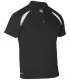 Polo Piqué 3018. Manga corta color negro. Monza