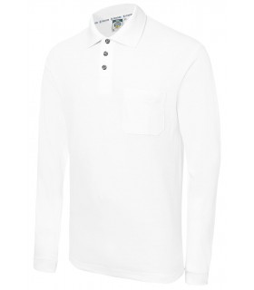 Polo granito 3011 Monza color blanco. Manga larga