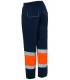 Pantalón 4761. Monza. Alta visibilidad color marino y naranja trasero.
