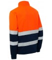Cazadora 4759. Monza. Alta visibilidad marino naranja espalda.