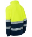 Forro Polar 4750. Monza. Alta visibilidad amarillo y marino espalda.