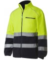 Forro Polar 4750. Monza. Alta visibilidad marino y amarillo.