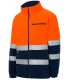 Forro Polar 4750. Monza. Alta visibilidad naranja y marino.