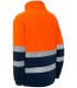 Forro Polar 4750. Monza. Alta visibilidad naranja y marino espalda.