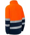 Forro Polar 4750. Monza. Alta visibilidad naranja y marino espalda.