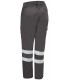 Pantalón 1142 Monza con dos bandas reflectantes color gris trasera