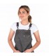 Delantal 1554 con peto MONTE de polipiel. Gris detalle 1. Garys