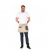 Delantal 1484 vaquero corto Sinai. Beige. Garys