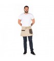 Delantal 1484 vaquero corto Sinai. Beige. Garys