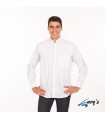 Camisa 2960 manga larga de Caballero con cuello Mao. REDLINE. Blanco pecho. Garys