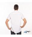 Camisa 2951 manga corta de Hombre. REDLINE. Blanco espalda. Garys