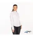 Blusa 2882 manga larga de Mujer con cuello Mao. REDLINE. Blanco pecho. Garys