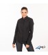Blusa 2882 manga larga de Mujer con cuello Mao. REDLINE. Negro pecho. Garys
