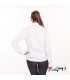 Blusa 2882 manga larga de Mujer con cuello Mao. REDLINE. Blanco espalda. Garys