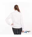 Blusa 2882 manga larga de Mujer con cuello Mao. REDLINE. Blanco espalda. Garys
