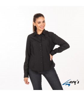 Blusa 2881 manga larga de Mujer. REDLINE. Negro pecho. Garys
