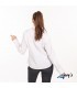 Blusa 2881 manga larga de Mujer. REDLINE. Blanco espalda. Garys