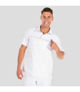 Polo de microfibra Elastik JAVIER 6129. Gris. Garys