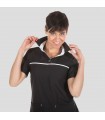 Polo de microfibra Elastik NURIA 6573. Negro. Garys