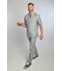Casaca sanitaria manga corta 8001844 de hombre con cuello mao. 1 Dyneke