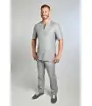 Casaca sanitaria manga corta 8001844 de hombre con cuello mao. 2 Dyneke