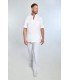 Casaca sanitaria manga corta 8001900 de hombre con cuello mao. 2 Dyneke