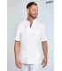 Casaca sanitaria manga corta 8001900 de hombre con cuello mao. detalle Dyneke