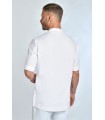 Casaca sanitaria manga corta 8001900 de hombre con cuello mao. espalda Dyneke