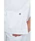 Casaca sanitaria manga corta 8001900 de hombre con cuello mao. bolsillo Dyneke