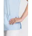 Casaca sanitaria de mujer con cuello mao 8011511 de Manga corta. 2 Dyneke