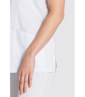 Casaca sanitaria de mujer con cuello mao 8011900 de Manga corta. 3 Dyneke