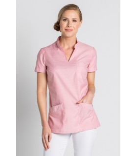 Casaca sanitaria de mujer con cuello mao 8011502 de Manga corta. 3 Dyneke