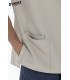Casaca sanitaria de hombre manga corta 8022569 microfibra. bolsillo Dyneke
