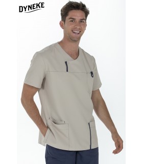 Casaca sanitaria de hombre manga corta 8022569 microfibra. 1 Dyneke