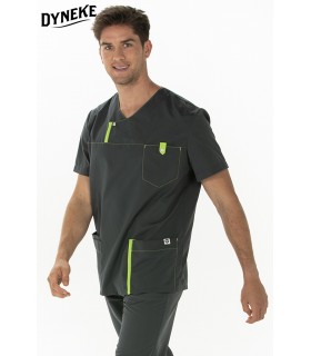 Casaca sanitaria de hombre manga corta 8022576 microfibra. 1 Dyneke
