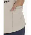 Casaca sanitaria de mujer manga corta 8023569 microfibra. bolsillo Dyneke